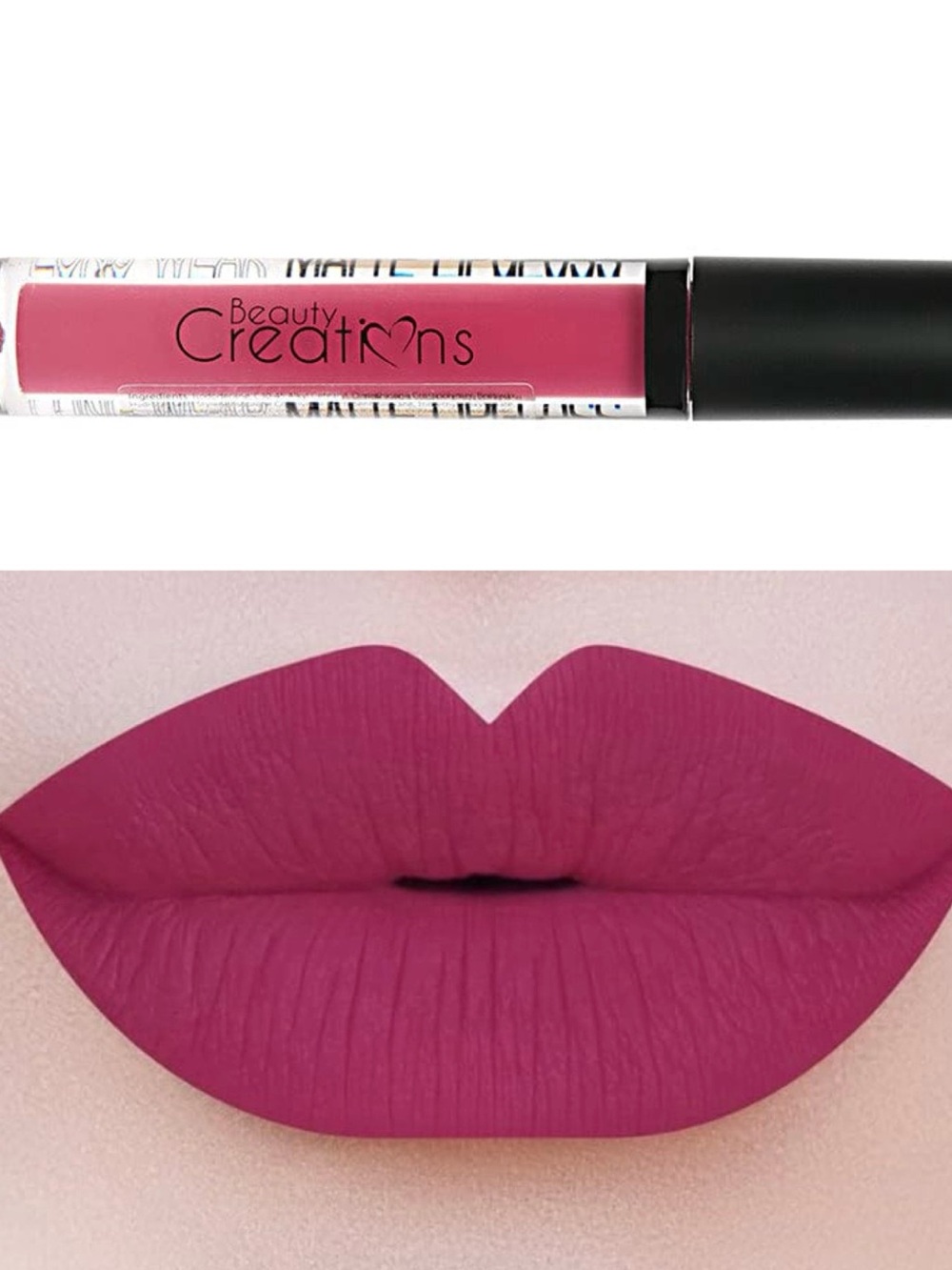 BEAUTY CREATIONS #24 Kiss Me Long Wear Matte Lip Gloss Magenta Liquid Lipstick